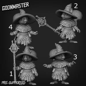 Mago Ardilla - Goonmaster / 28 mm y 32 mm / Wargaming / DnD / Juego de rol de mesa