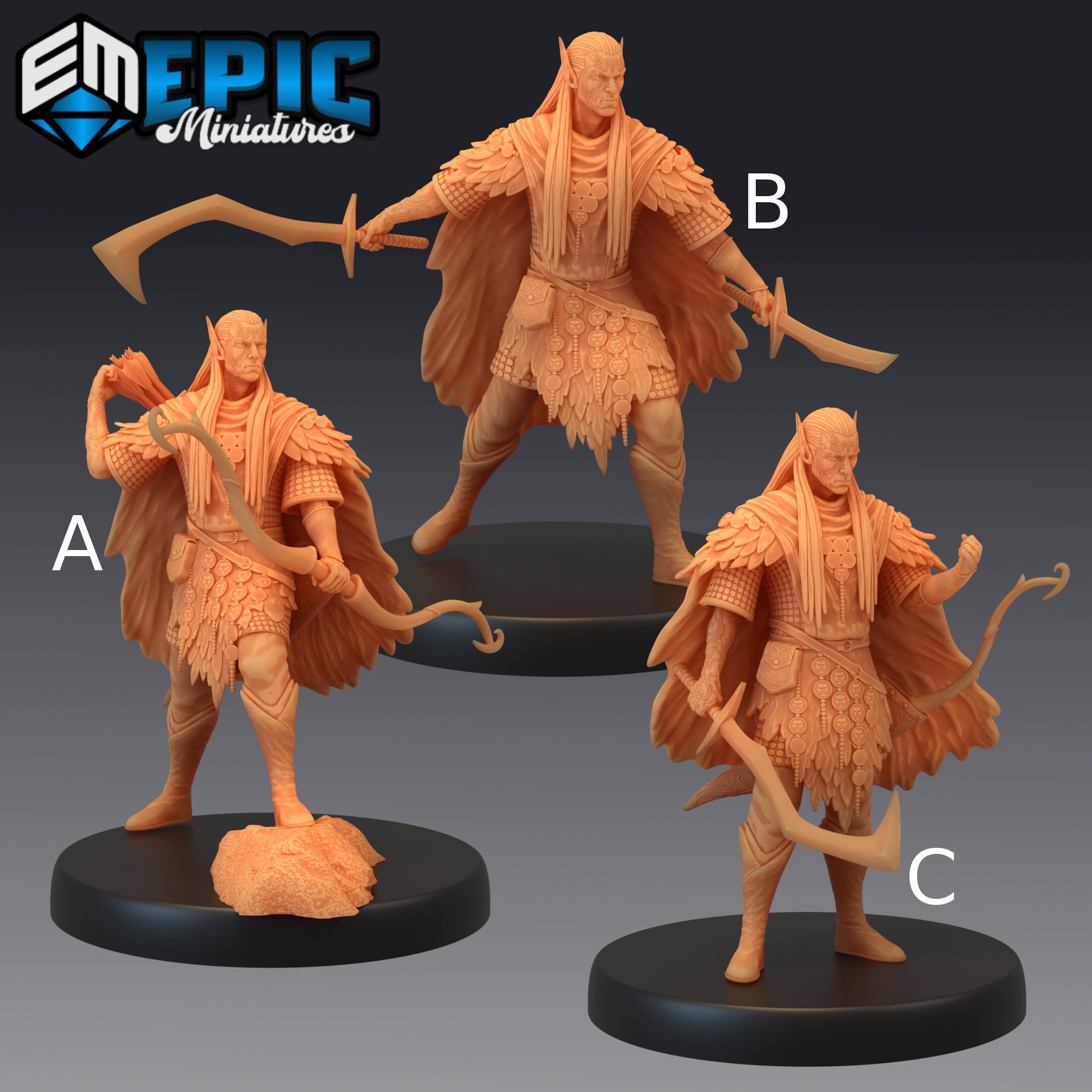 Fey Summer Elf Epic Miniatures D&D Pathfinder 32mm - Etsy