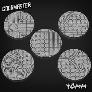 Gothic Tile Bases - Goonmaster | 28mm and 32mm | Wargaming | DnD | Tabletop Roleplaying