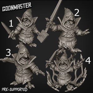 Necrowmancer - Goonmaster | Miniature | Wargaming | Roleplaying Games | 32mm | Warlock| Kenku | Necromancer | Crow