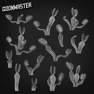 Dionaea Muscipula - Goonmaster Basing Bits | Scale Model Venus Fly Trap | 28mm and 32mm | Wargaming | DnD | Tabletop Roleplaying