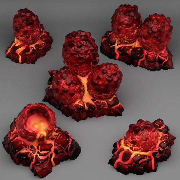 Terrain de dispersion des œufs de dragon magma – Plantes et roches fantastiques | Imprimez vos monstres | Mdn | Jeux de guerre