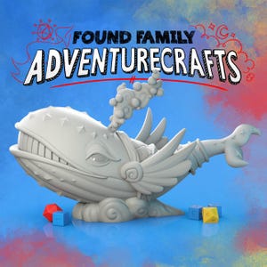Astral Space Whale, Giant Hollow Whale - Found Family Adventurecrafts | 28mm and 32mm | Wargaming | DnD | Tabletop Roleplaying