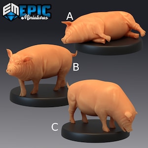Farm Animal Pig - Epic Miniatures | 32mm | Oink