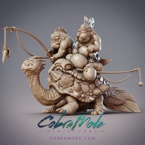 Sommos Jow Kyoka Turtle Riders - CobraMode | 28mm and 32mm | Wargaming | DnD | Tabletop Roleplaying