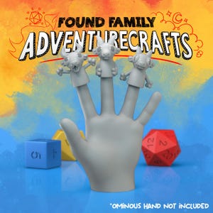 Marionetas de dedo de kobold - Found Family Adventurecrafts / 28 mm y 32 mm / Wargaming / DnD / Juegos de rol de mesa