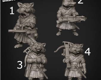 Crossbow Racoon - Goonmaster | 28mm and 32mm | Wargaming | DnD | Tabletop Roleplaying