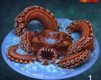 Kraken Kaiju - Print Your Monsters | 28mm and 32mm | Wargaming | DnD | Tabletop Roleplaying