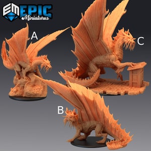 Gold Dragon - Epic Miniatures | 32mm | Gargantuan | Ancient | Collosal