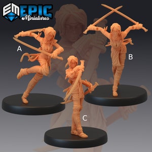 Kunoichi - Epic Miniatures | Ninja | Assassin | Figher | Rogue | 32mm