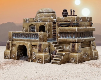 Desert Dwelling. Desert Outpost, 15mm, 28mm, 32mm, HO and OO Scale - Printable Scenery