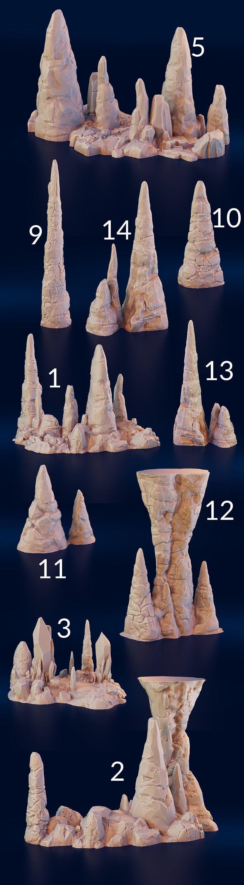 Rocks and Cystals Cave Terrain - Fungal Tunnels by 3dhexes | 28mm and ...