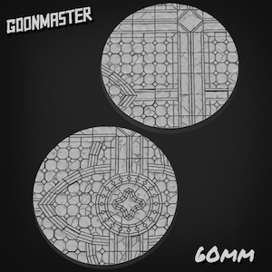 Gothic Tile Bases - Goonmaster | 28mm and 32mm | Wargaming | DnD | Tabletop Roleplaying
