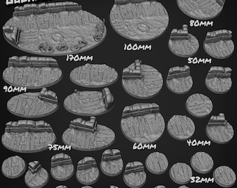 Trench Bases - Goonmaster | 28mm and 32mm | Wargaming | DnD | Tabletop Roleplaying