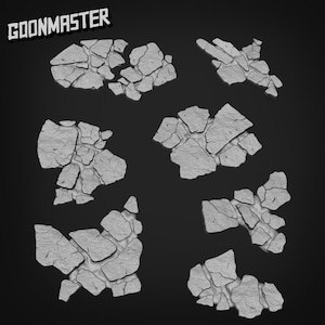 Flag Stones - Goonmaster Basing Bits | 28mm and 32mm | Wargaming | DnD | Tabletop Roleplaying