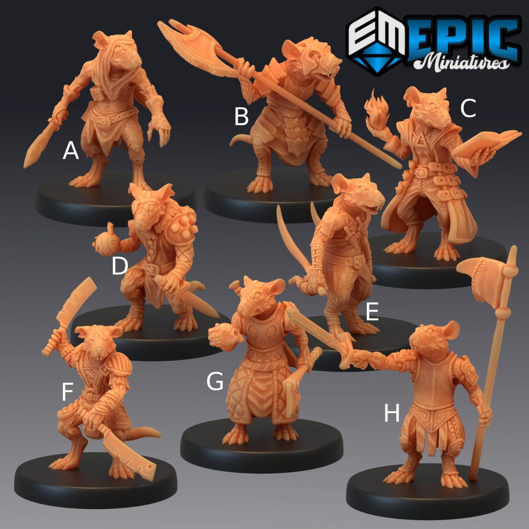 Rats - Epic Miniatures | 28mm and 32mm | Wargaming | Dnd | Tabletop ...