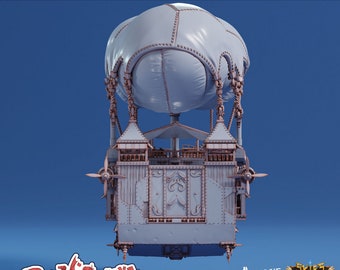 The Carnivalis. Massive Carnival Airship - Arcane Minis | 32mm | Circus | Blimp | Derrigible