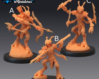 Insectoid Ant Warrior - Epic Miniatures / 28 mm y 32 mm / Wargaming / DnD / Juego de rol de mesa