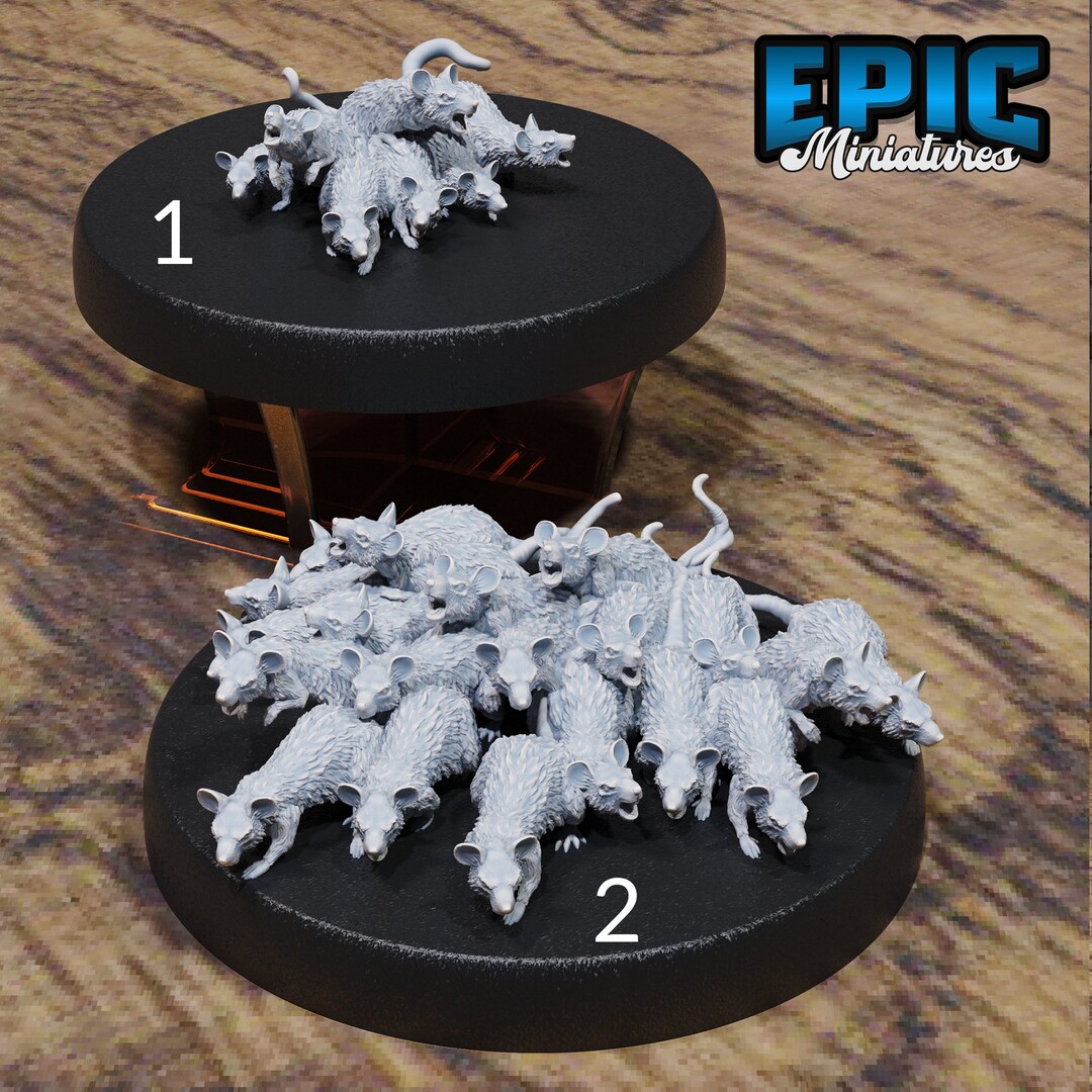 Rat Swam - Epic Miniatures | City Sewers | 28mm | 32mm | Vermin ...