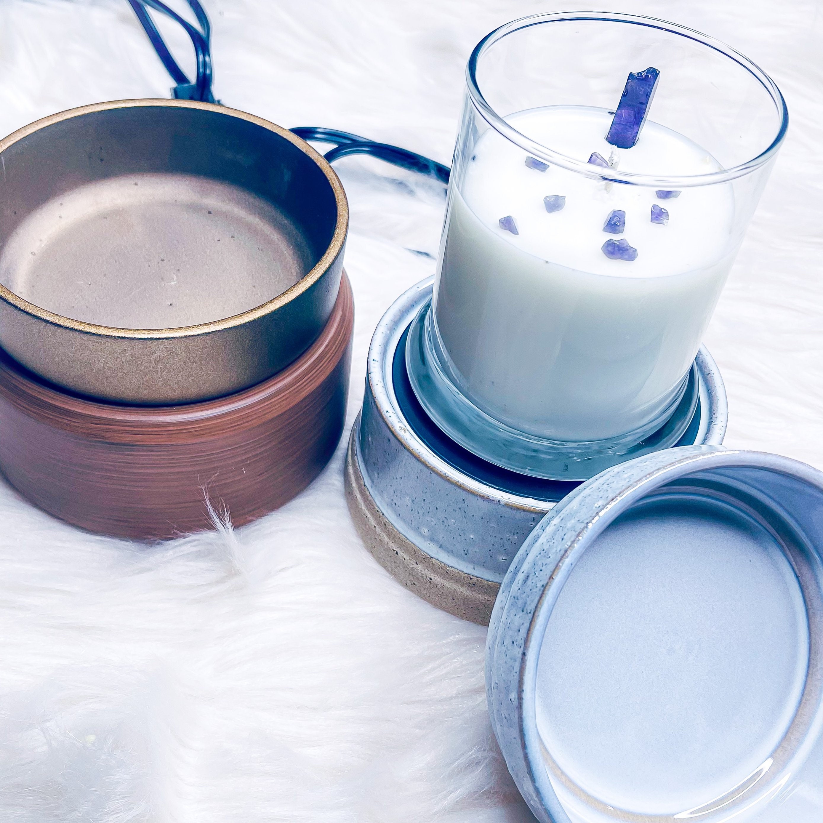 Candle Wax Warmer Cute Ceramic Wax melter Decor Dorm Warmer 2 Etsy