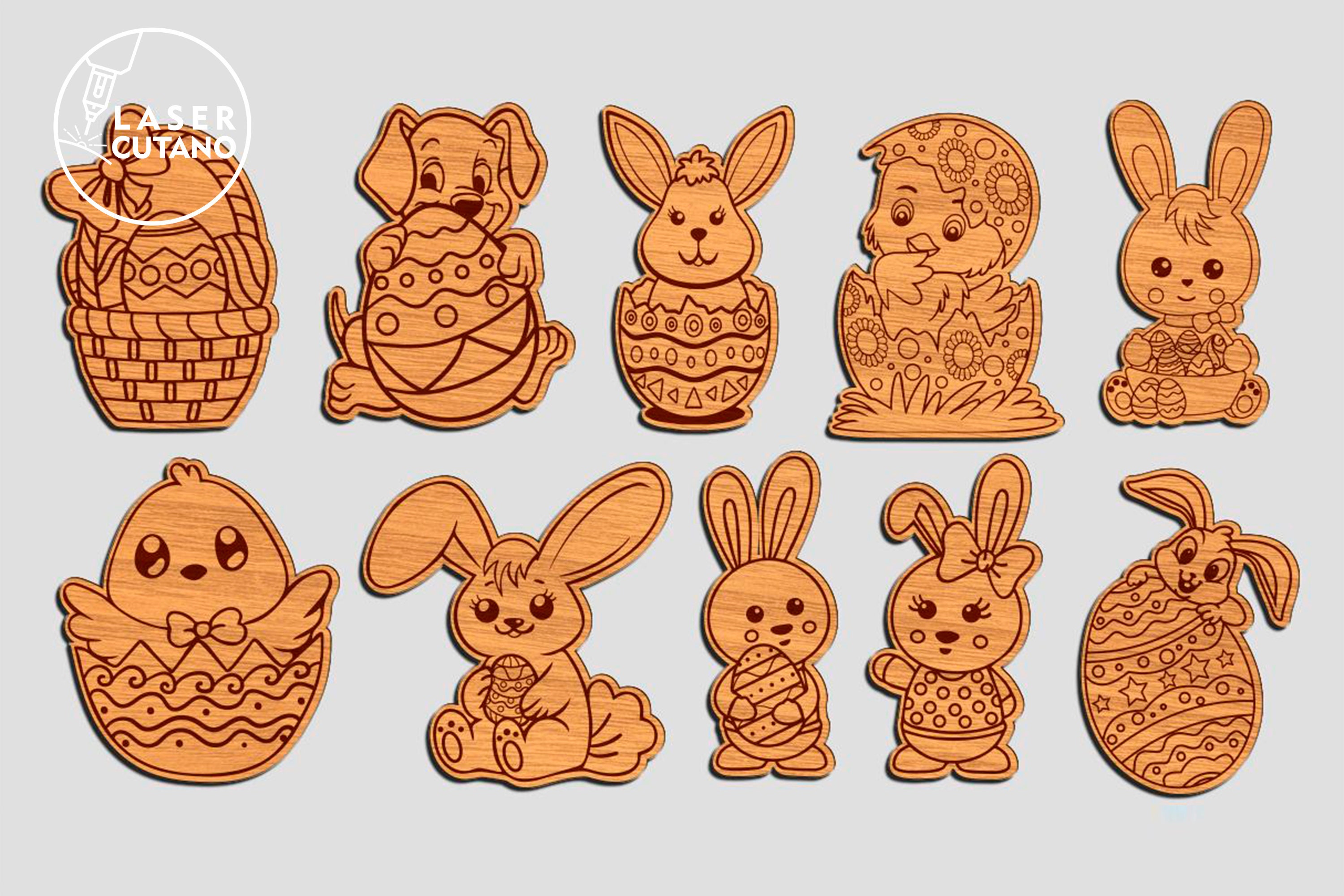 EASTER DIY Paint Kit Svg Laser Cut Files Easter Painting | Etsy