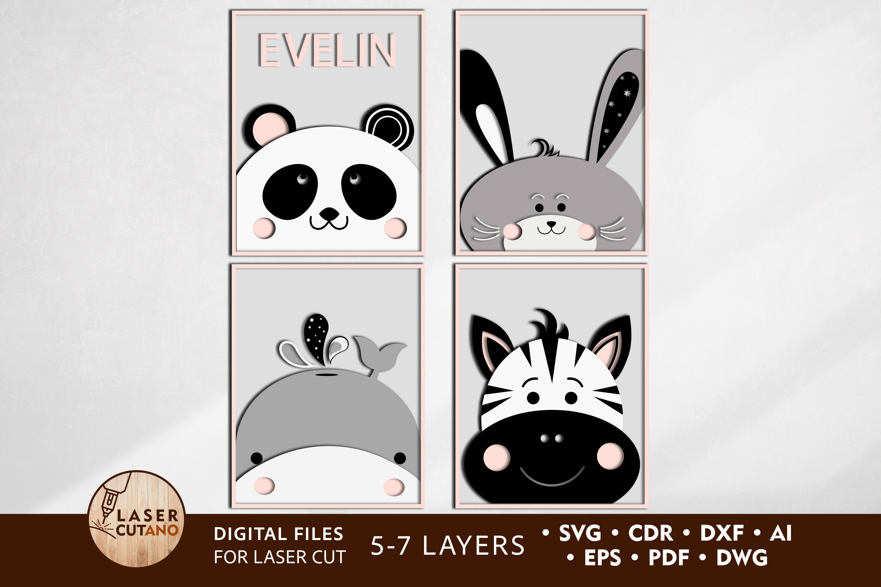 BABY NAME SIGN Bundle cricut svg files or laser cut file svg Etsy