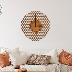 Wall Clock Laser Cut File Pdf Svg Cnc File and Clock Glowforge File, Watch Laser File & Clock Svg for Laser, Clock Dxf File Wall Art