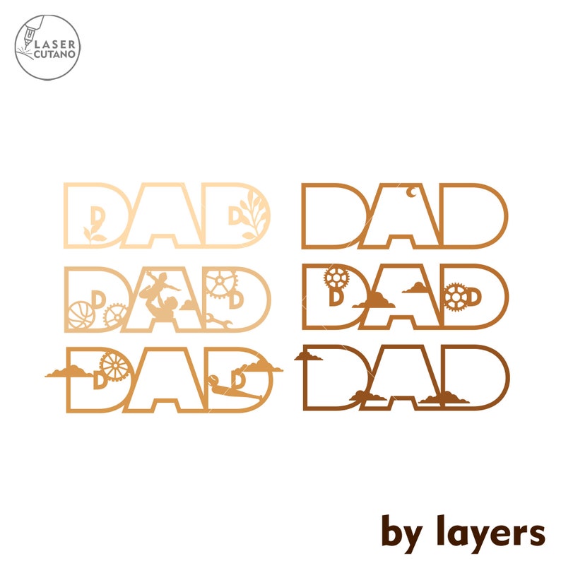 MOM DAD Laser File Mother's Day Laser Cut Files Father's Day Svg Laser File and Family Laser Cut File, Father and Mother Day Gift Svg 566 image 10