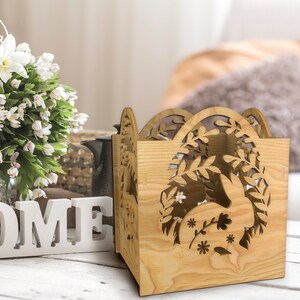 easter candle holder laser cut file lightburn files and dxf candle holder tea light lantern