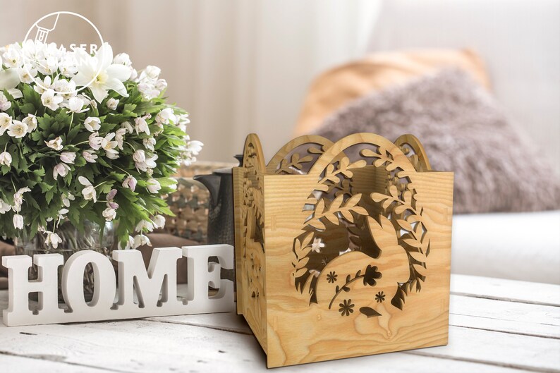 easter candle holder laser cut file lightburn files and dxf candle holder tea light lantern