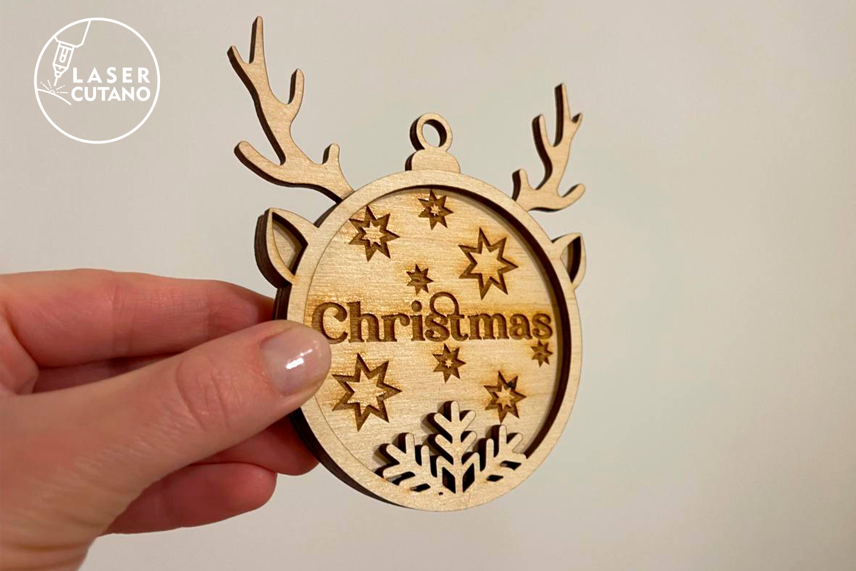 Laser Cut Files Christmas Ornaments Dxf Laser Engraving File and ...