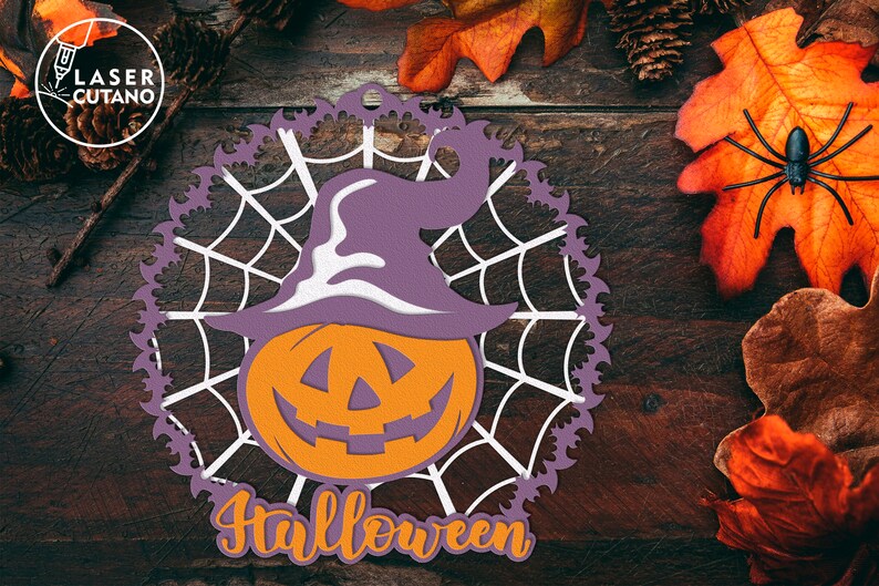 Archivo de corte láser de CALABAZA Svg de HALLOWEEN y silueta cameo