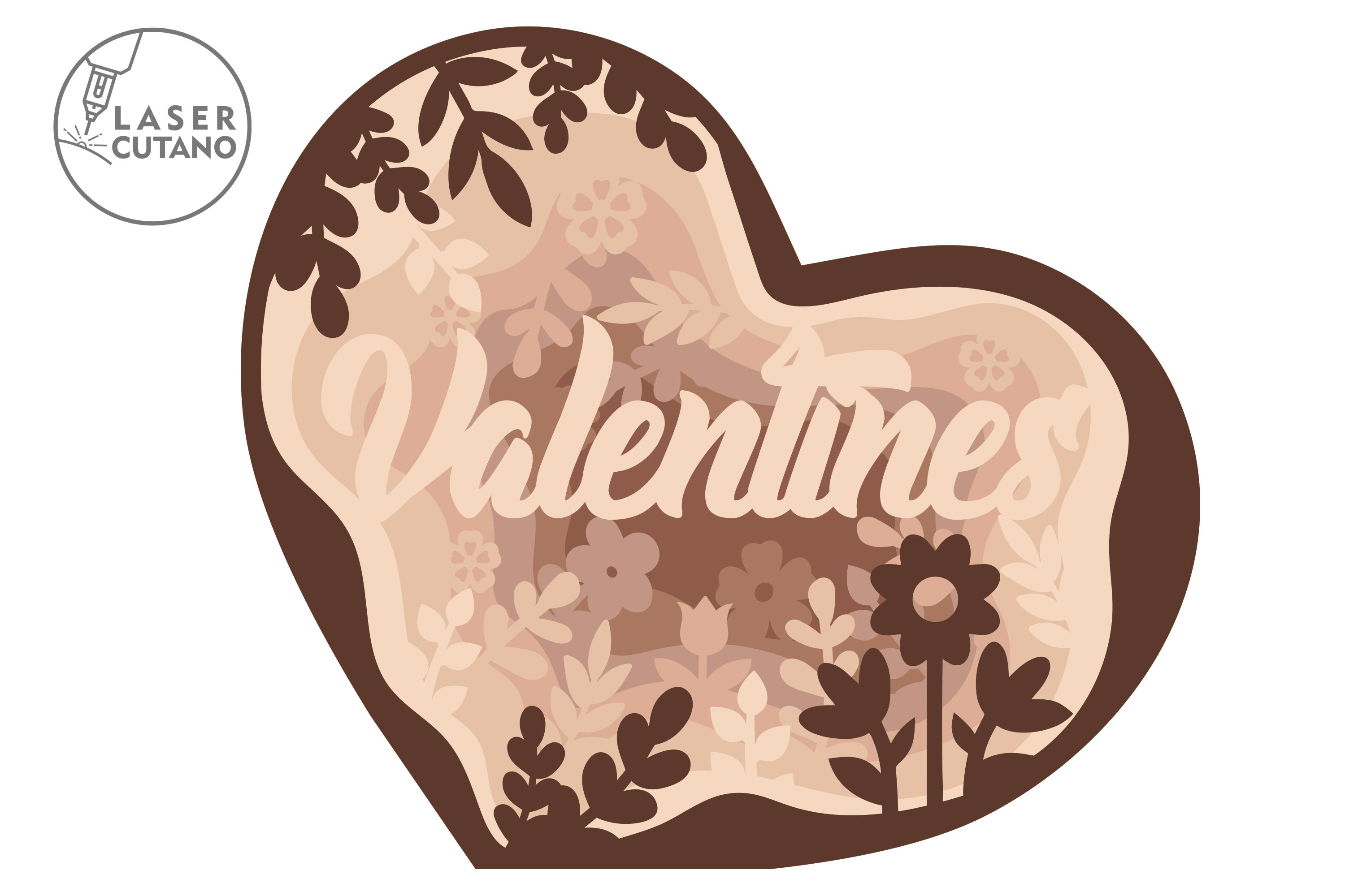 Svg Valentines Day Heart Laser Cut File and Valentine Svg Laser, Dxf ...