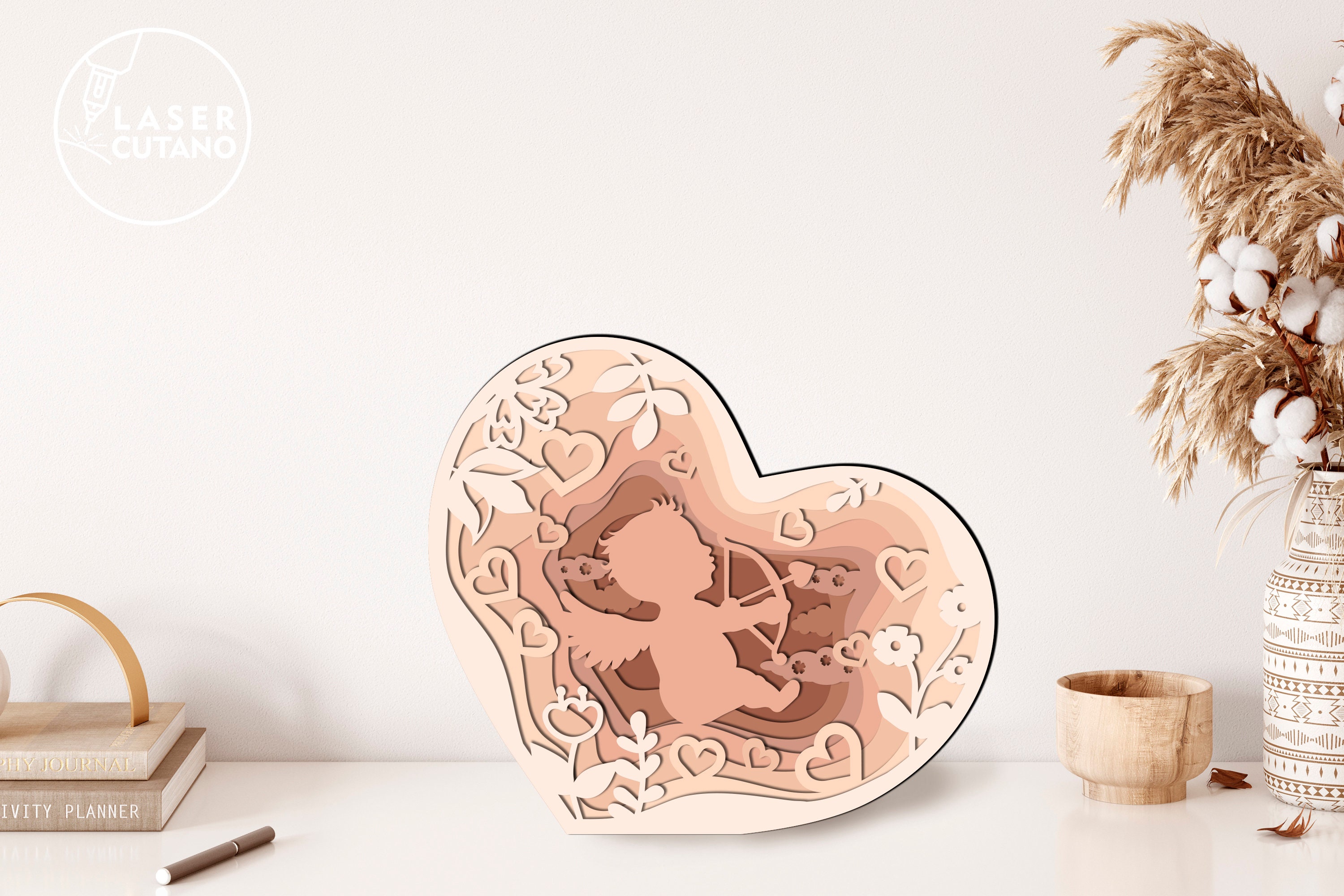 Svg Valentines Day Heart Laser Cut File and Valentine Svg Laser, Dxf ...