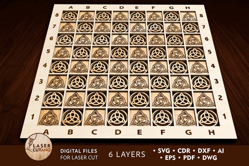 CHESS BOARD Laser Cut File Svg and cnc chess laser Etsy Canada