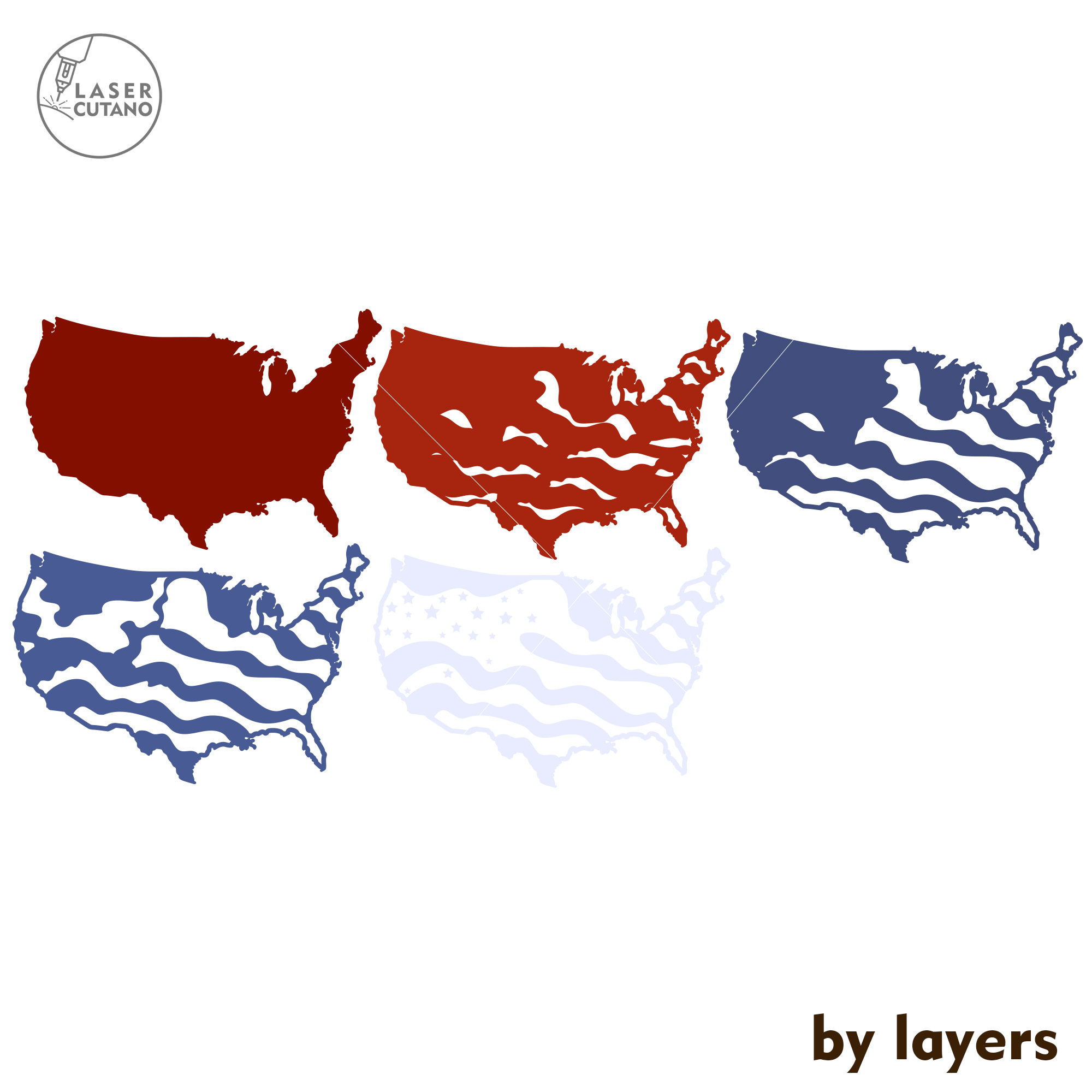 Independence Day Svg Laser Cut File and USA Flag United States America ...