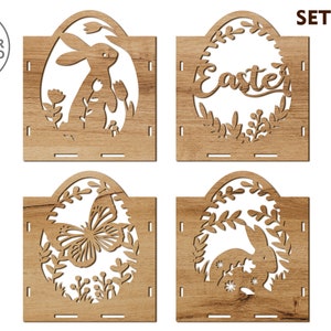 easter candle holder laser cut file lightburn files and dxf candle holder tea light lantern