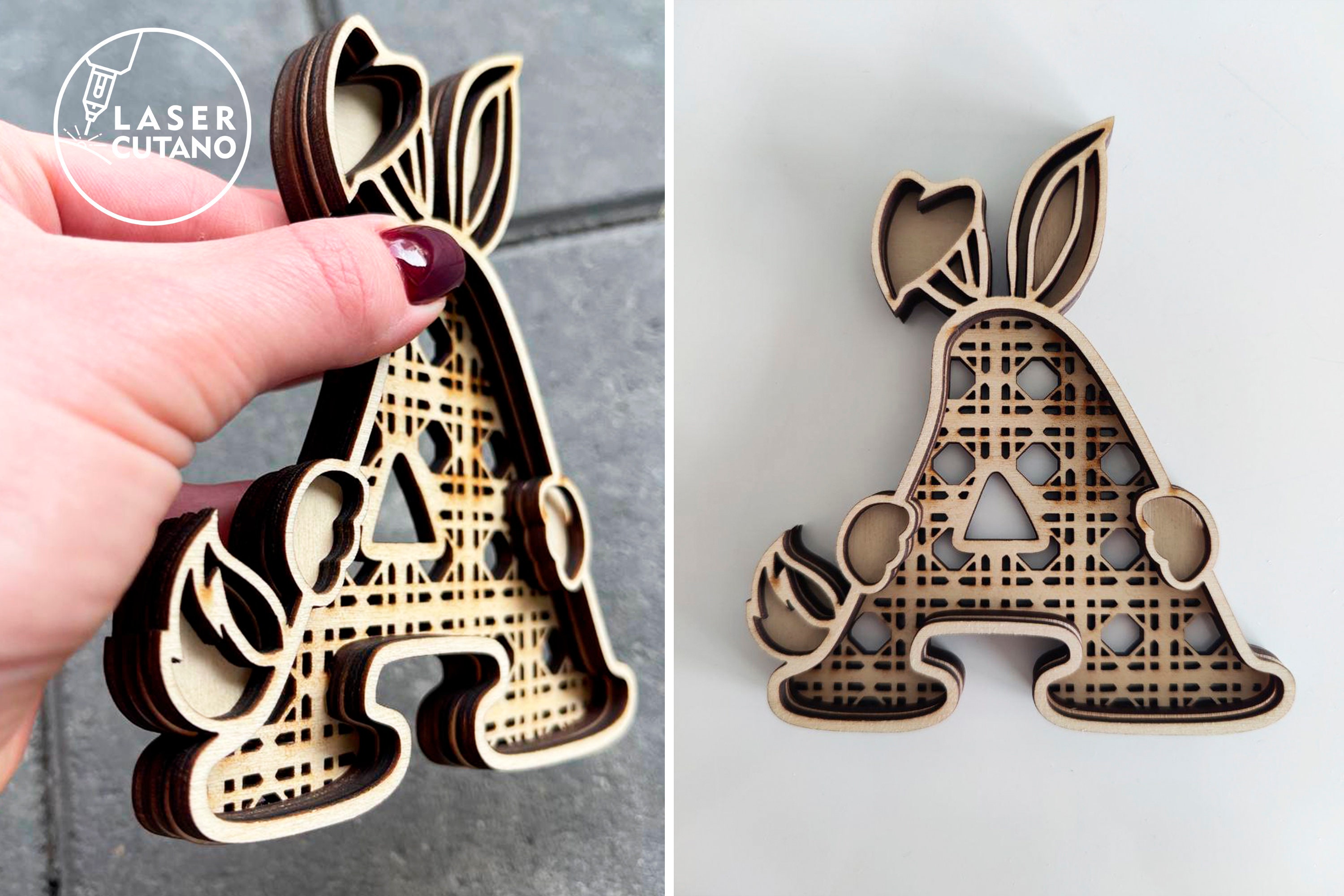 Large Letter Laser Files Laser Cut Files ALPHABET Svg for Laser Cutting and Laser Cut Name Sign ...