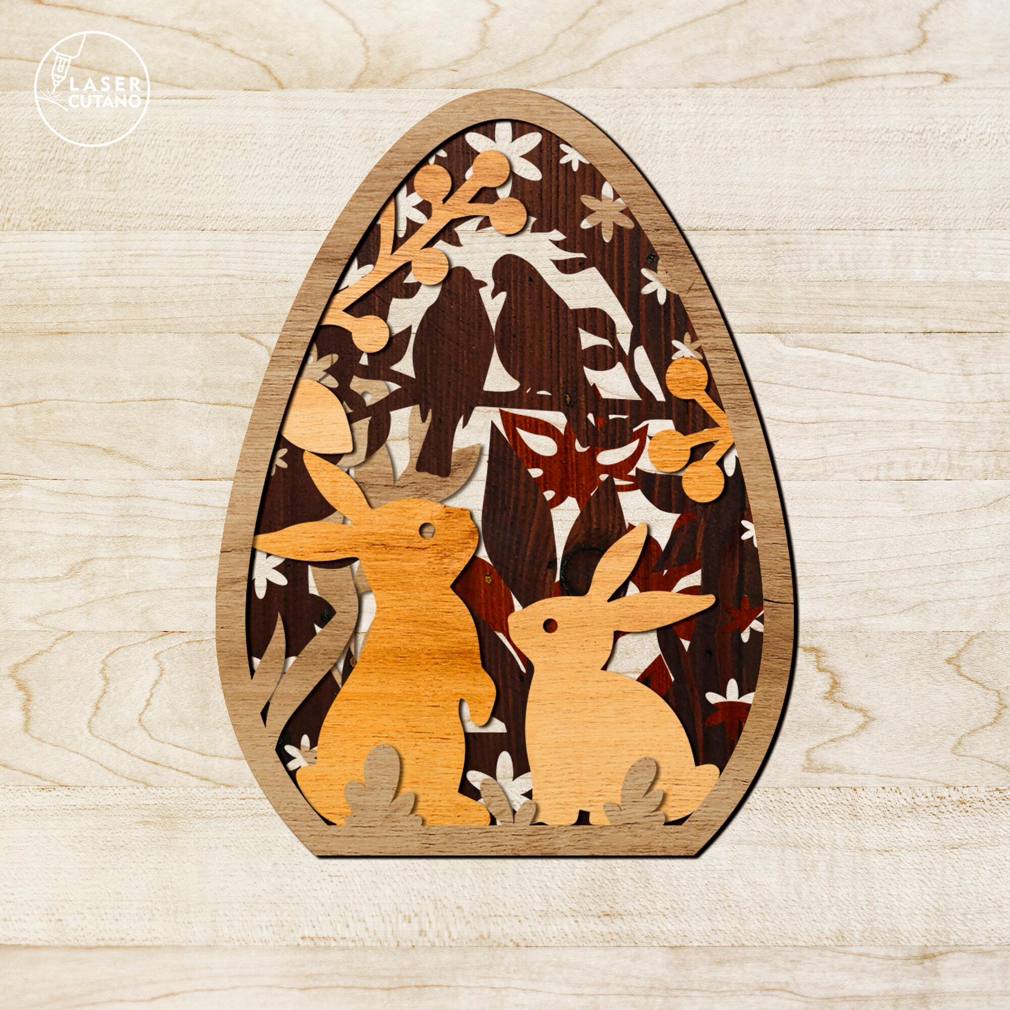 Laser Svg Easter Laser Cut Files for Xtool and Easter Dxf File, Egg ...