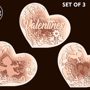 Svg Valentines Day Heart Laser Cut File and Valentine Svg Laser, Dxf ...