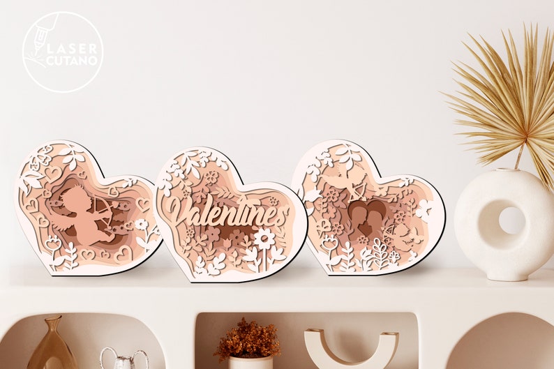 Svg Valentines Day Heart Laser Cut File and Valentine Svg Laser, Dxf ...