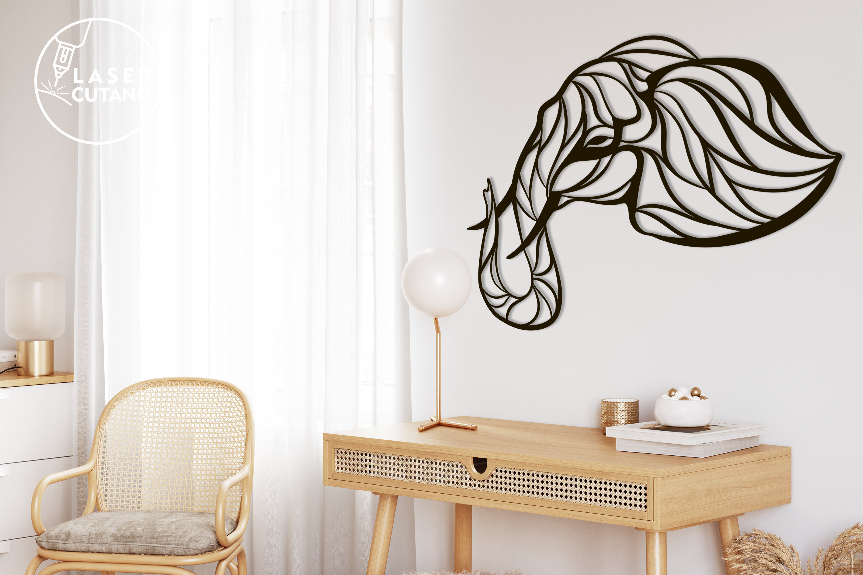 STAINED GLASS ANIMALS Laser Cut Wall Art Cnc Files Laser Cutting