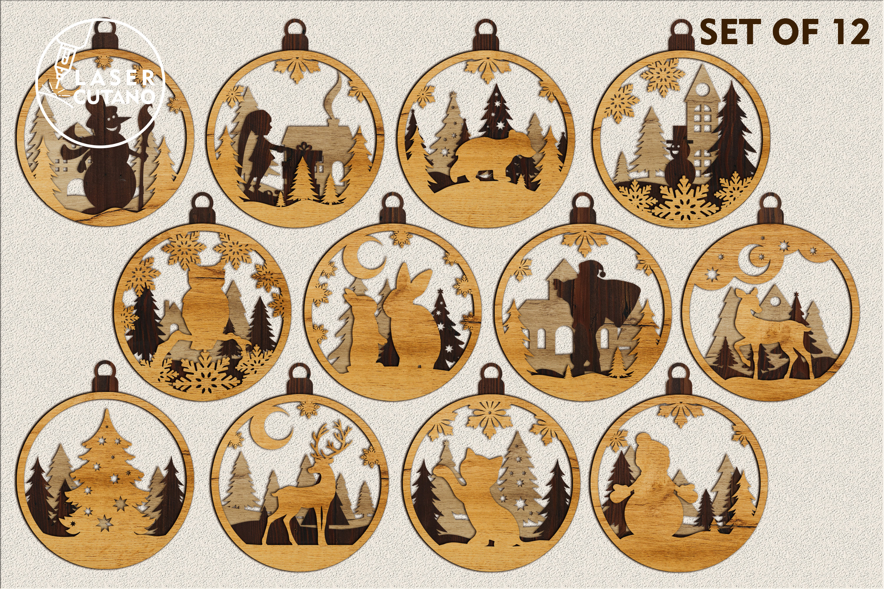 Zita's Creative Chipboard – Weihnachtsornamente Aus Pappe Zum Basteln & Dekorieren