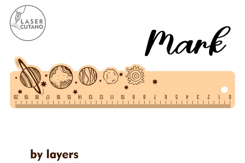 Laser Cut Wooden RULER cm Svg File School laser cut file and school teacher file, Glowforge SVG File laser engraved, laser cut name | #333 afbeelding 8