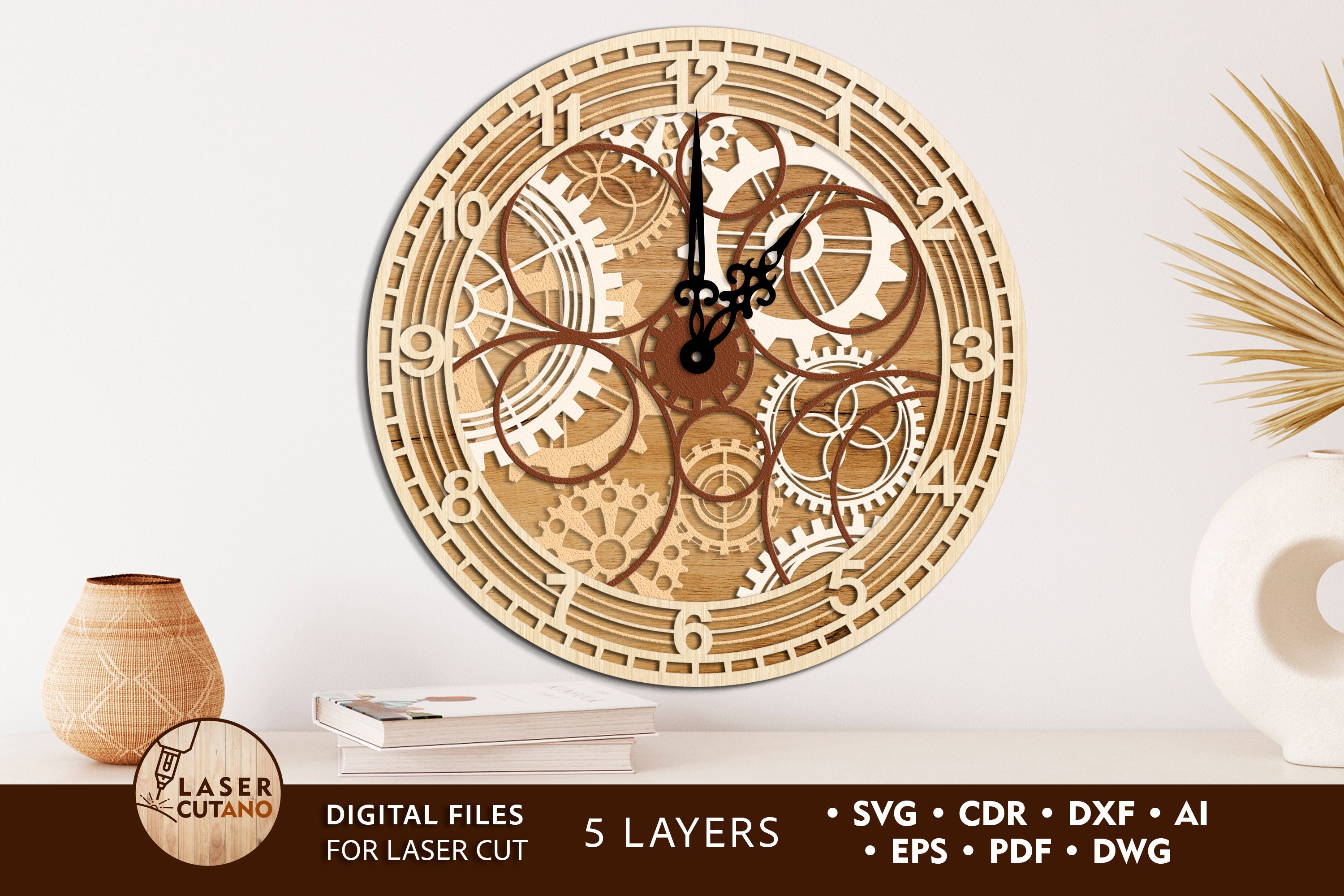 Kits & How To Woodworking & Carpentry table clock laser cut files,cnc