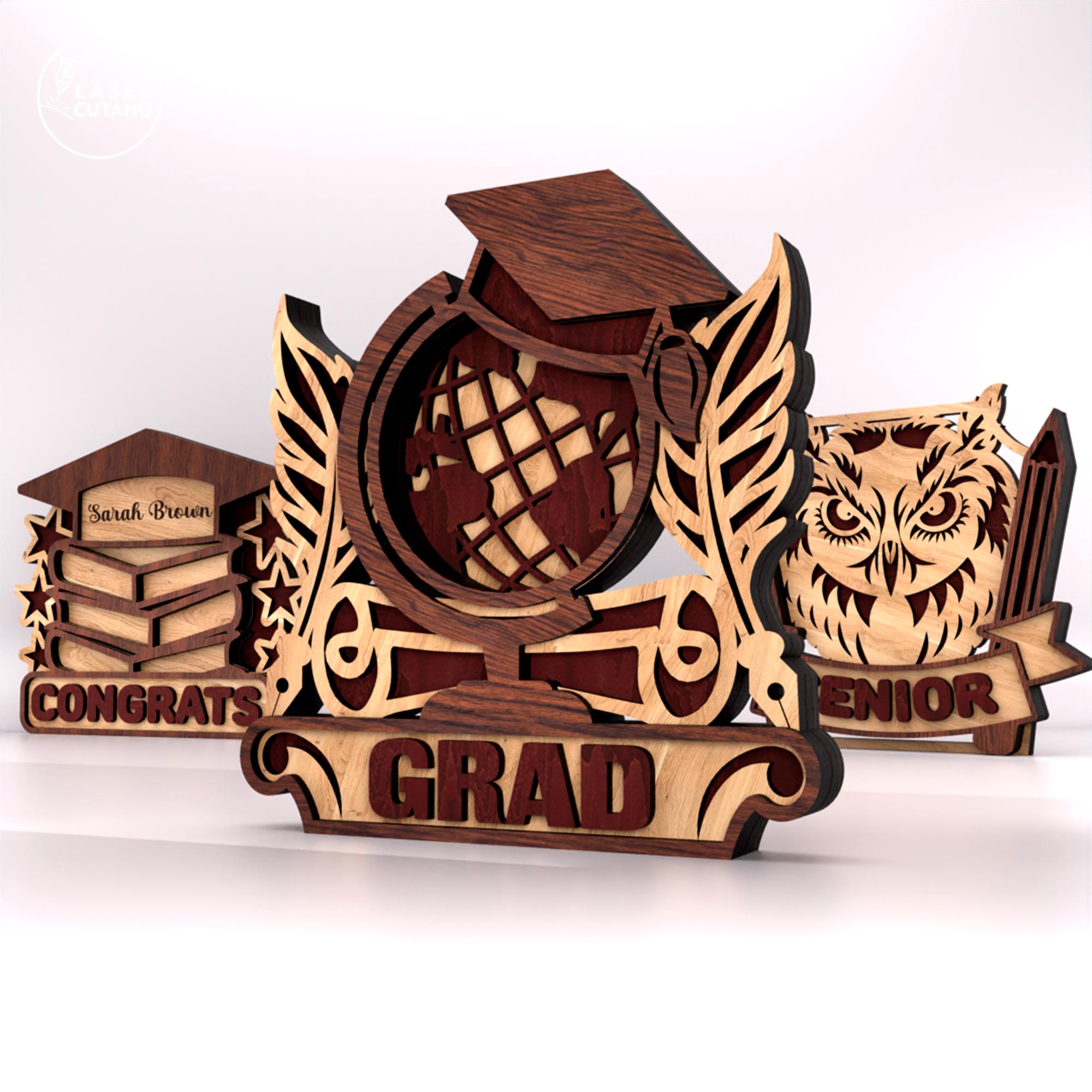 Graduation Cnc Vector Design Svg Graduation Laser Files, Graduation Laser Svg and Graduation Laser ...