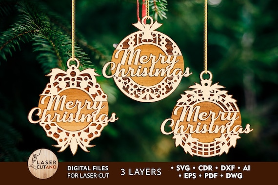 Laser Cut Christmas Ball Svg Ornaments Christmas and Christmas - Etsy Israel