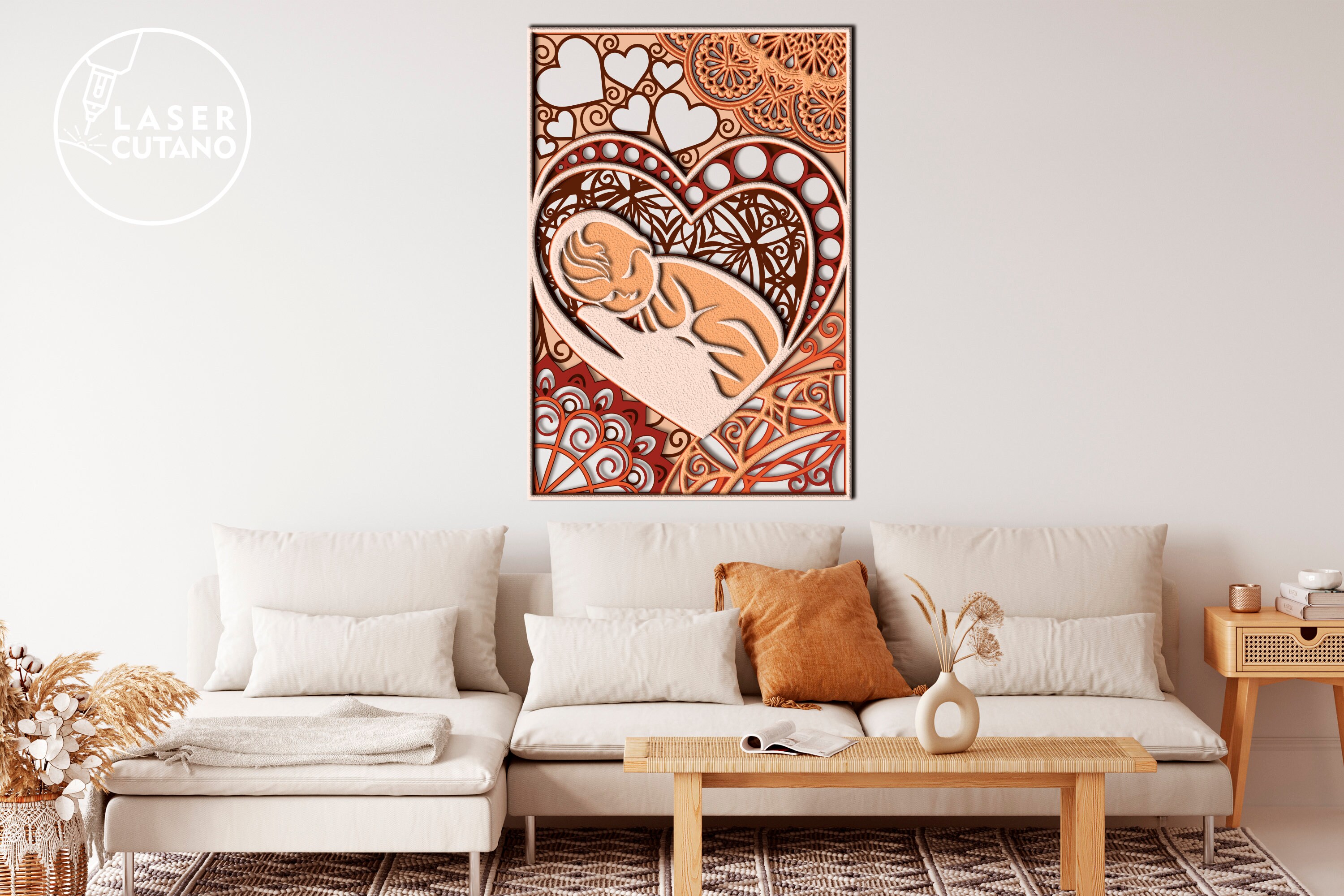 BABY Laser Cut File Template Layered Svg Laser Cut Files Wall - Etsy