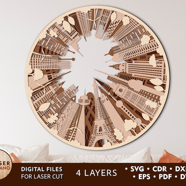 WORLD Laser Cut File Cnc SVG Dxf Cut Files template for laser & pattern for laser, map laser cutting and home decor for wall | #224