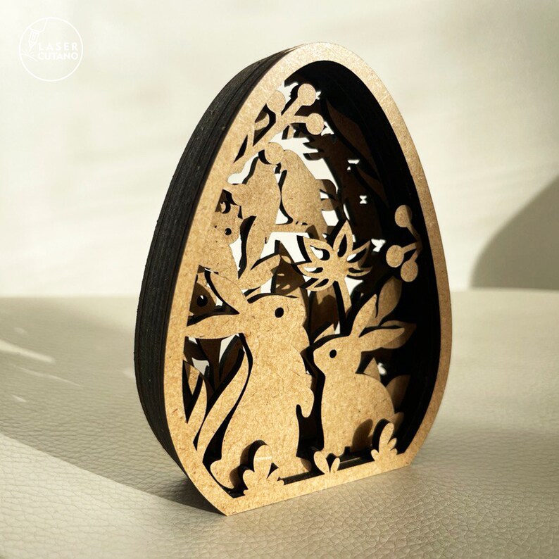 Laser Svg Easter Laser Cut Files for Xtool and Easter Dxf File, Egg ...